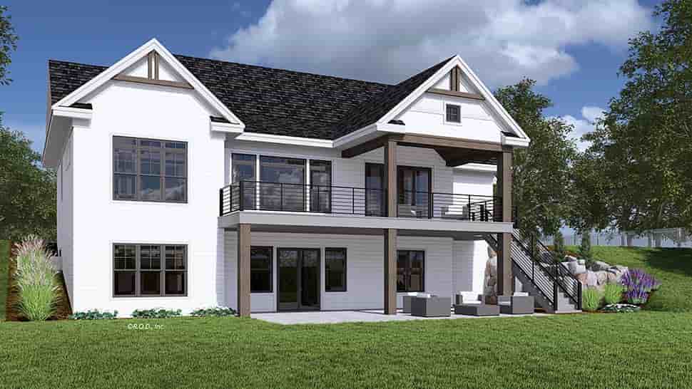 Craftsman, Farmhouse, Traditional House Plan 41955 with 4 Beds, 4 Baths, 2 Car Garage Picture 3