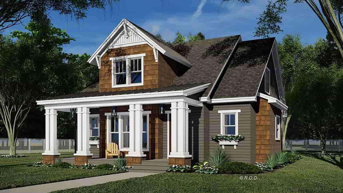 Country, Craftsman, Farmhouse House Plan 41962 with 3 Beds, 4 Baths Picture 1