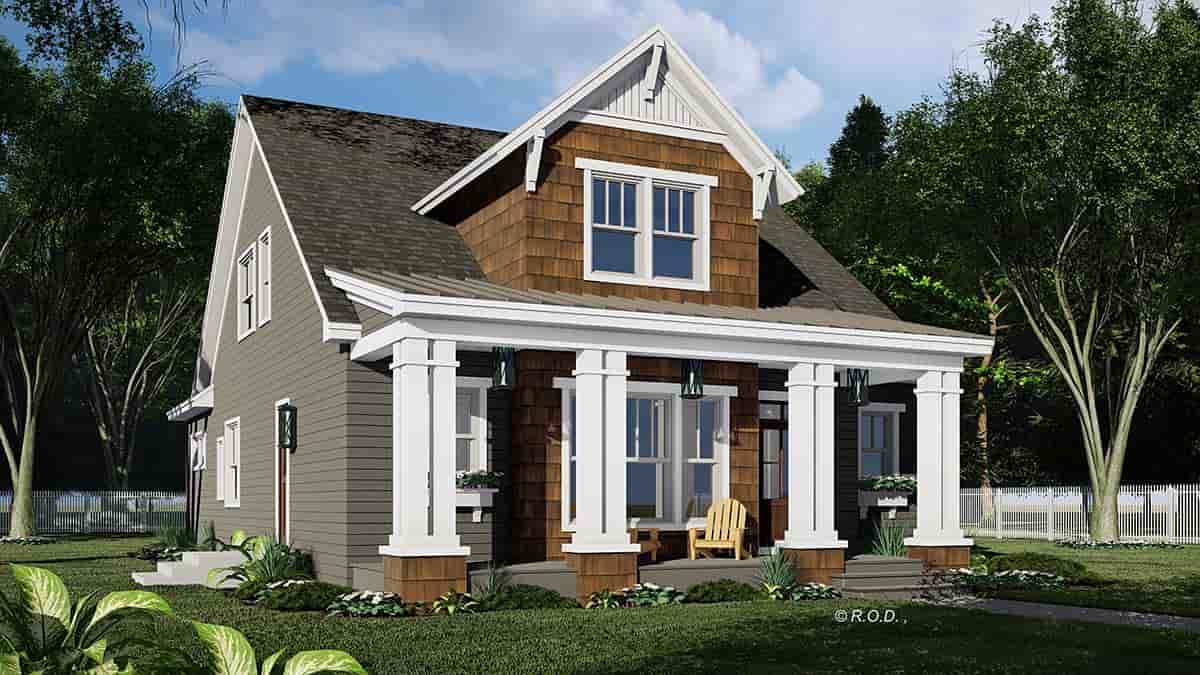Country, Craftsman, Farmhouse House Plan 41962 with 3 Beds, 4 Baths Picture 2