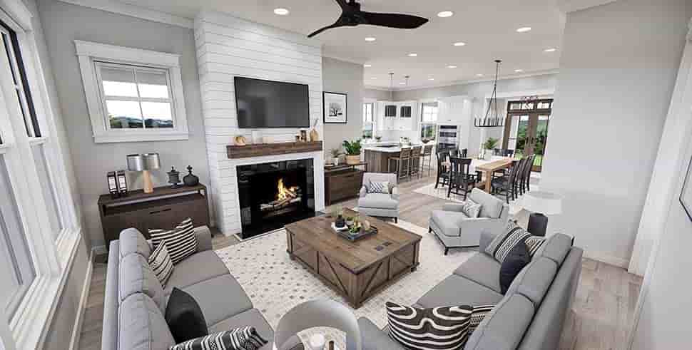 Cottage, Country, Farmhouse House Plan 41969 with 3 Beds, 4 Baths Picture 14