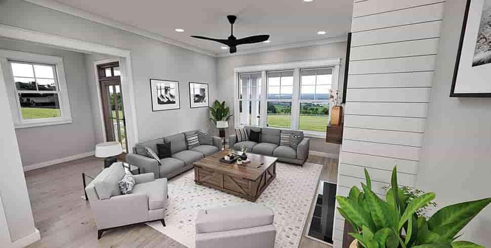 Cottage, Country, Farmhouse House Plan 41969 with 3 Beds, 4 Baths Picture 16