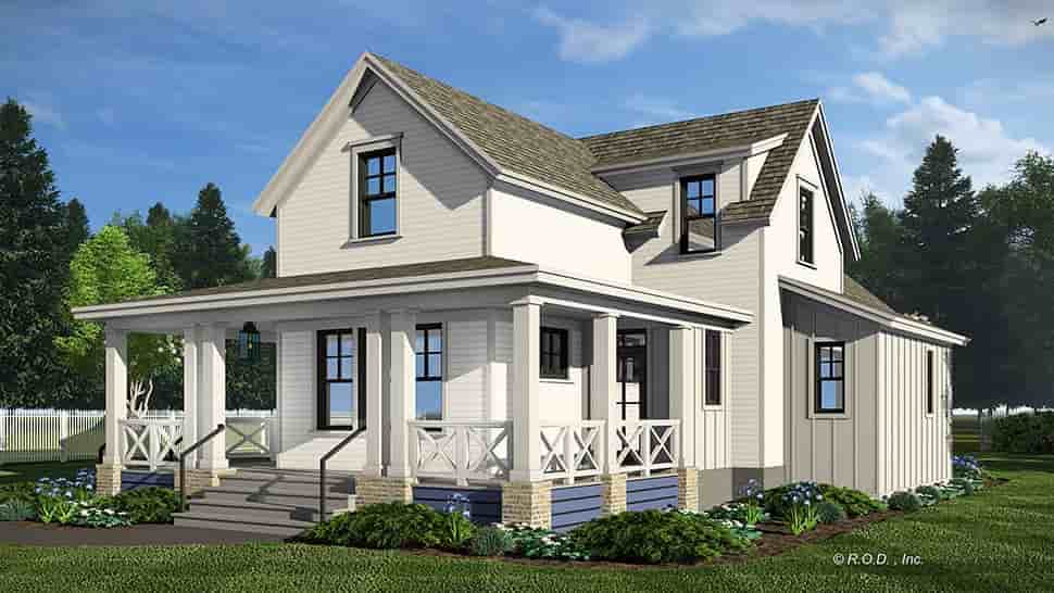 Cottage, Country, Farmhouse House Plan 41969 with 3 Beds, 4 Baths Picture 35