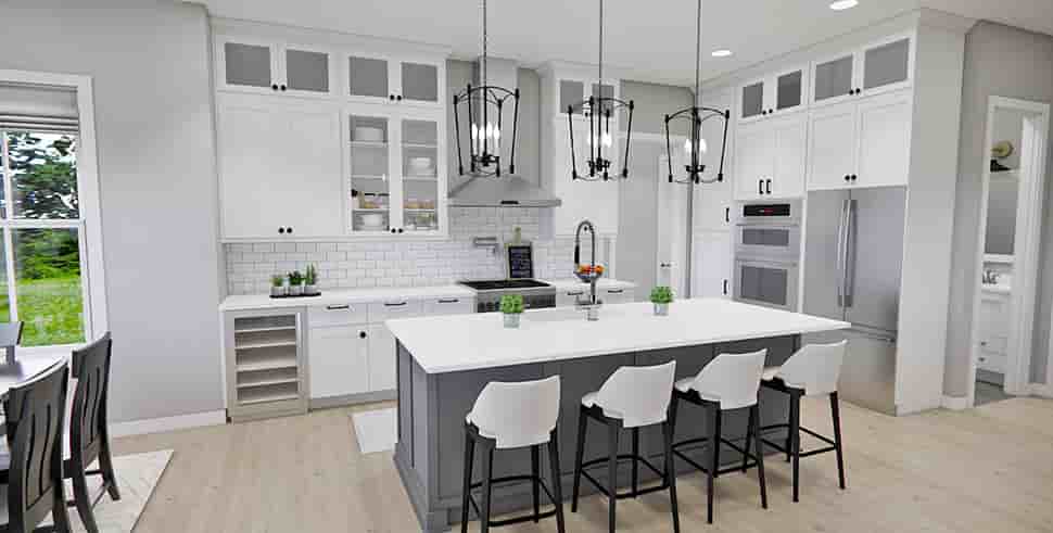 Country, Farmhouse, New American House Plan 41973 with 4 Beds, 4 Baths, 2 Car Garage Picture 33