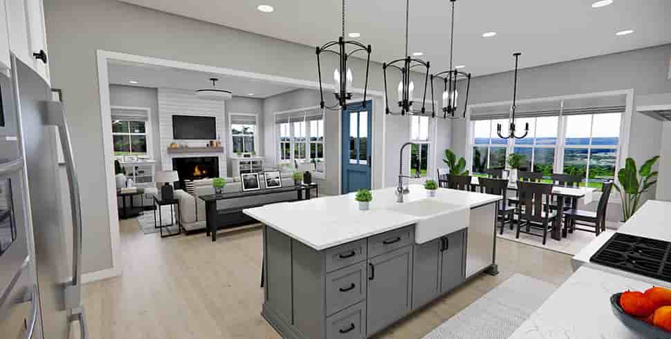 Country, Farmhouse, New American House Plan 41973 with 4 Beds, 4 Baths, 2 Car Garage Picture 37