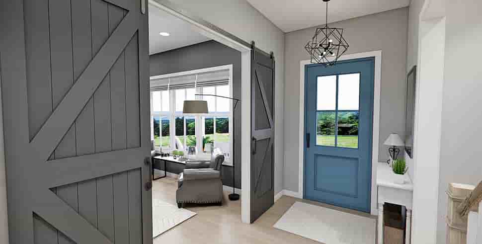 Country, Farmhouse, New American House Plan 41973 with 4 Beds, 4 Baths, 2 Car Garage Picture 9