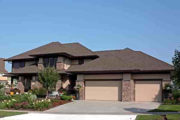 Craftsman, Prairie, Southwest House Plan 42497 with 2 Beds, 3 Baths, 3 Car Garage Picture 1