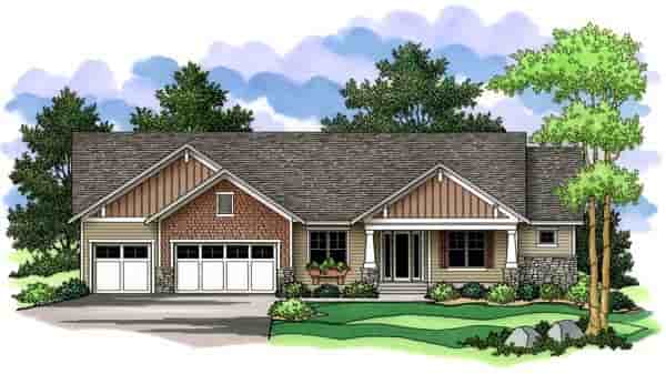 Craftsman, Ranch, Traditional House Plan 42509 with 2 Beds, 2 Baths, 3 Car Garage Picture 8