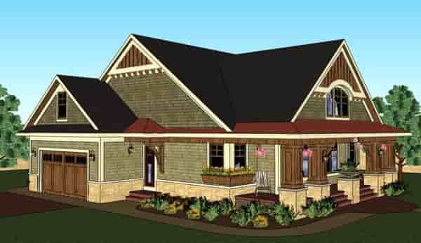 Bungalow, Cottage, Craftsman, Traditional House Plan 42618 with 3 Beds, 2 Baths, 2 Car Garage Picture 6