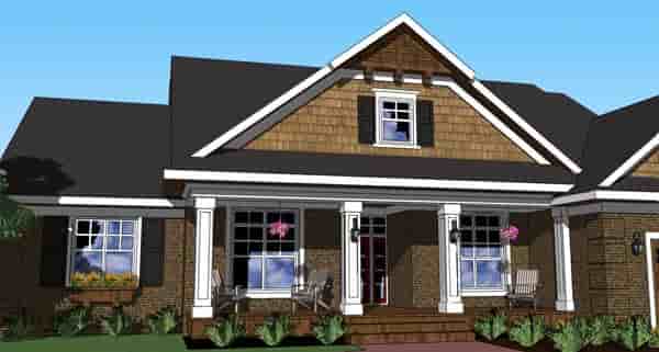 Traditional House Plan 42620 with 3 Beds, 2 Baths, 2 Car Garage Picture 1