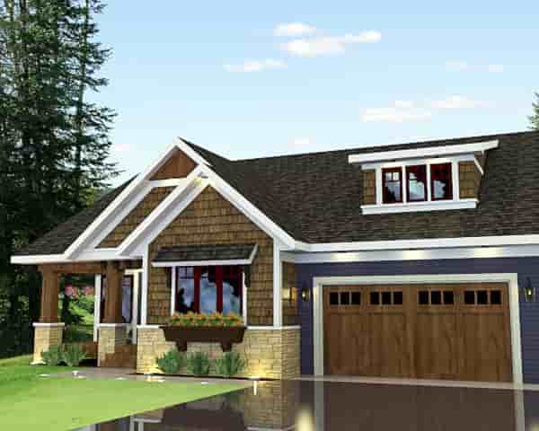 Craftsman House Plan 42622 with 3 Beds, 2 Baths, 2 Car Garage Picture 2