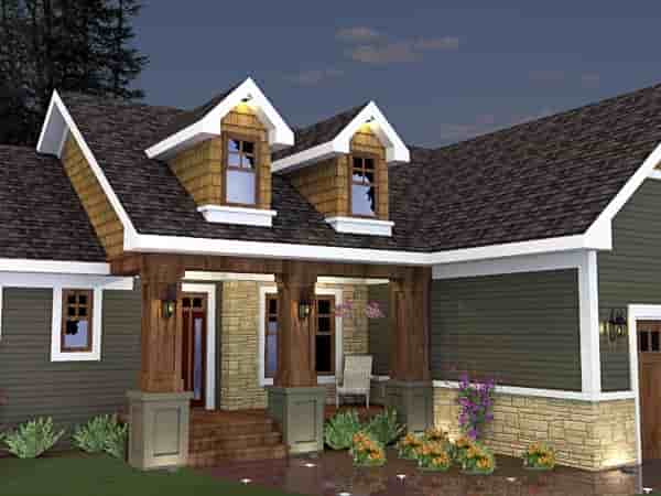 Craftsman House Plan 42624 with 3 Beds, 2 Baths, 2 Car Garage Picture 6