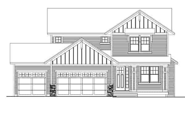 House Plan 42626 with 3 Beds, 3 Baths, 3 Car Garage Picture 1