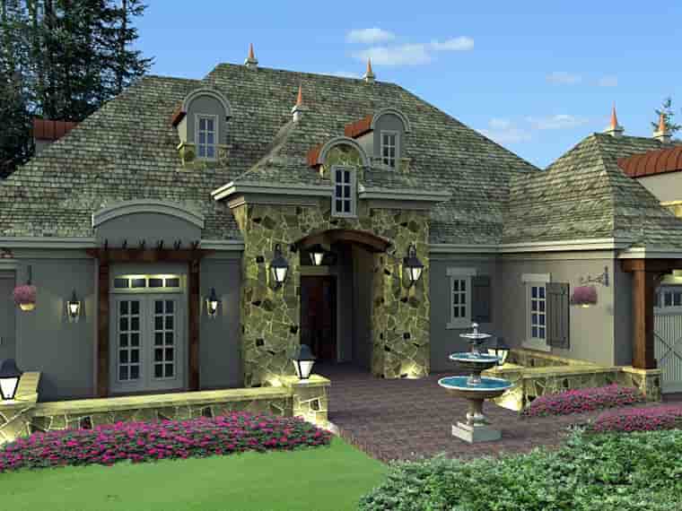 House Plan 42649 with 4 Beds, 4 Baths, 3 Car Garage Picture 1