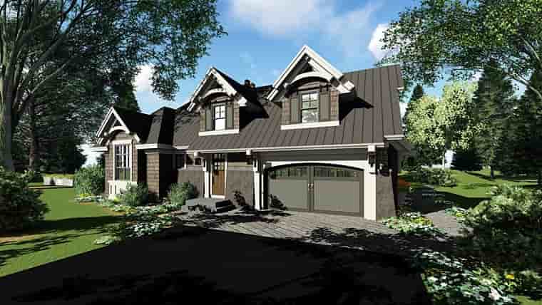 Bungalow, Cottage, Craftsman, French Country, Tudor House Plan 42676 with 4 Beds, 3 Baths, 2 Car Garage Picture 2
