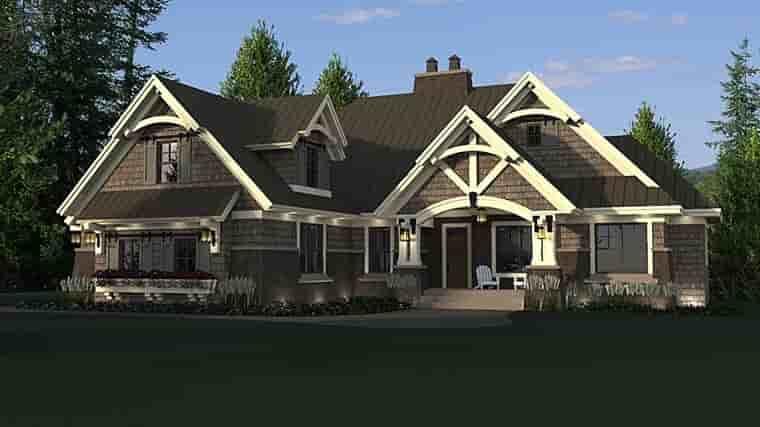 Bungalow, Cottage, Craftsman, French Country, Tudor House Plan 42676 with 4 Beds, 3 Baths, 2 Car Garage Picture 4