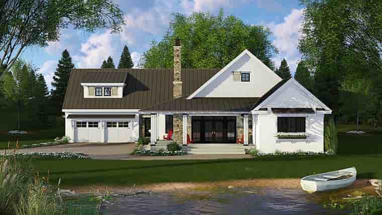 Country, Farmhouse, French Country, Traditional House Plan 42682 with 3 Beds, 3 Baths, 2 Car Garage Picture 1