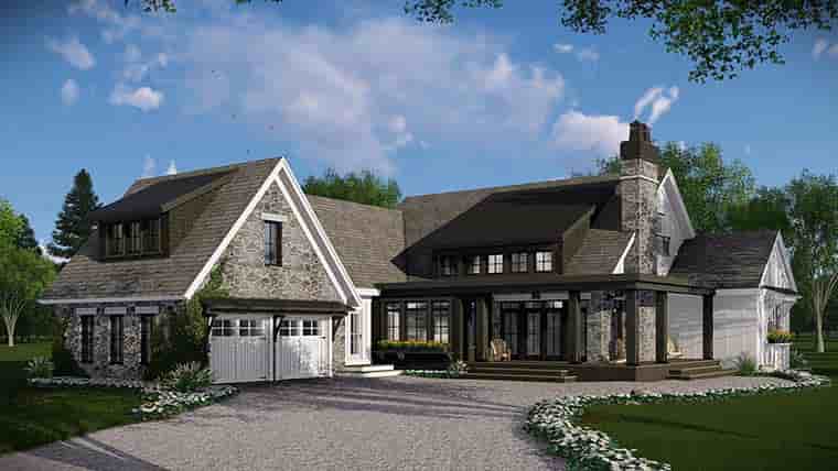 Bungalow, Cottage, Country, Craftsman, Farmhouse, Traditional House Plan 42685 with 3 Beds, 3 Baths, 2 Car Garage Picture 2