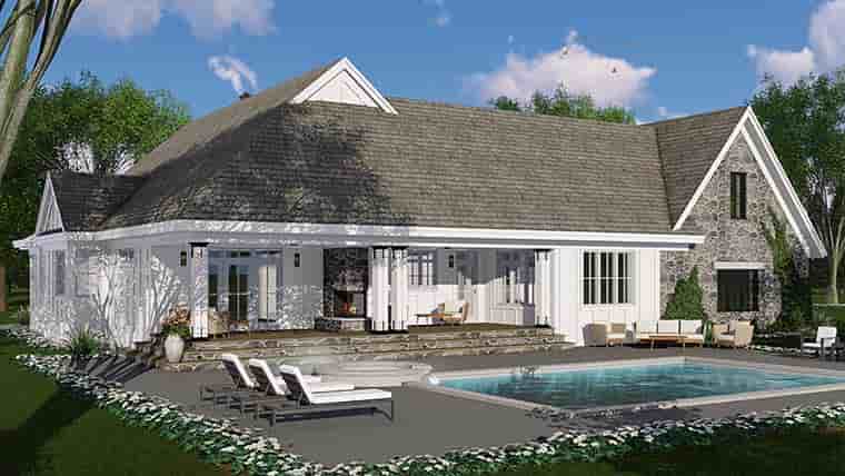 Bungalow, Cottage, Country, Craftsman, Farmhouse, Traditional House Plan 42685 with 3 Beds, 3 Baths, 2 Car Garage Picture 4