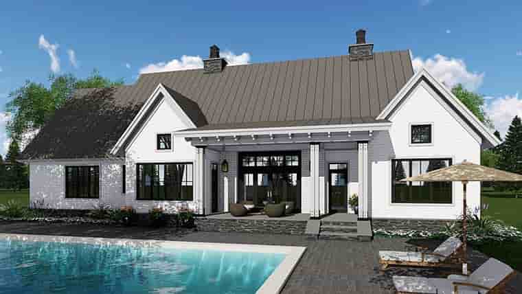 Country, Farmhouse, Southern, Traditional House Plan 42688 with 3 Beds, 3 Baths, 2 Car Garage Picture 4