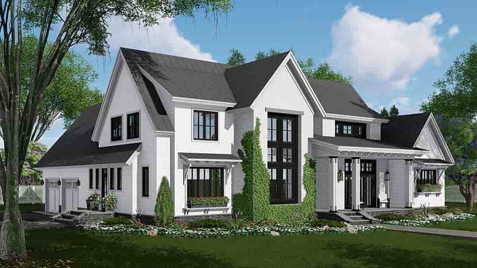 Country, Farmhouse, Traditional House Plan 42690 with 4 Beds, 3 Baths, 2 Car Garage Picture 1