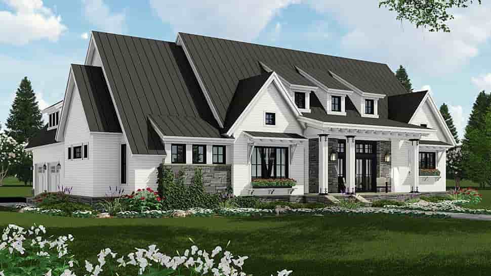 Country, Farmhouse, Traditional House Plan 42691 with 3 Beds, 3 Baths, 2 Car Garage Picture 2