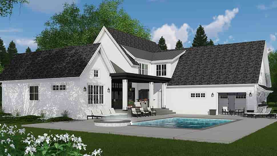 Country, Farmhouse House Plan 42693 with 4 Beds, 4 Baths, 3 Car Garage Picture 1