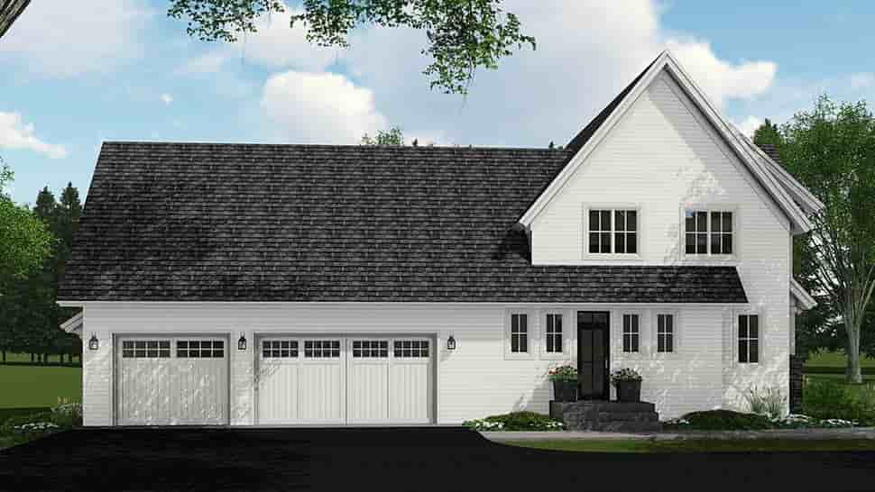 Country, Farmhouse House Plan 42693 with 4 Beds, 4 Baths, 3 Car Garage Picture 2