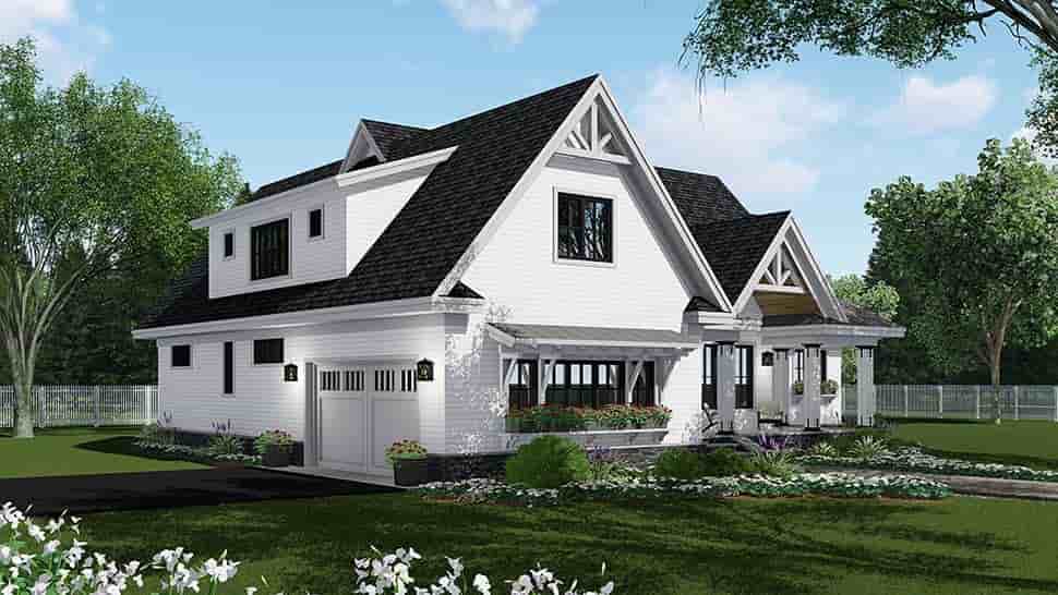 Bungalow, Country, Craftsman, Farmhouse, Traditional House Plan 42694 with 4 Beds, 4 Baths, 2 Car Garage Picture 2