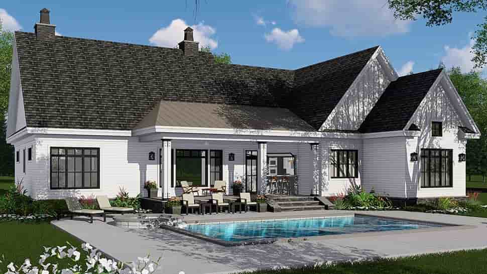 Country, Craftsman, Farmhouse, Traditional House Plan 42695 with 3 Beds, 3 Baths, 2 Car Garage Picture 1
