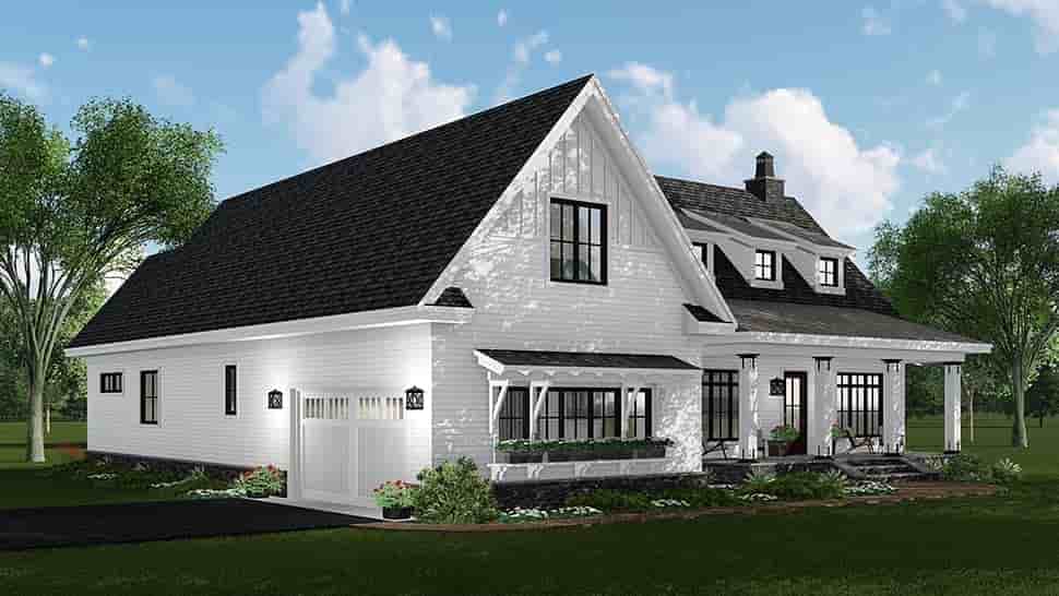 Country, Craftsman, Farmhouse, Traditional House Plan 42695 with 3 Beds, 3 Baths, 2 Car Garage Picture 2