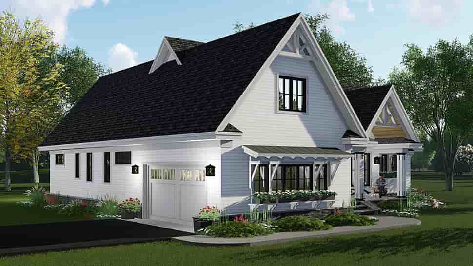 Country, Craftsman, Farmhouse, Southern House Plan 42696 with 3 Beds, 3 Baths, 2 Car Garage Picture 2