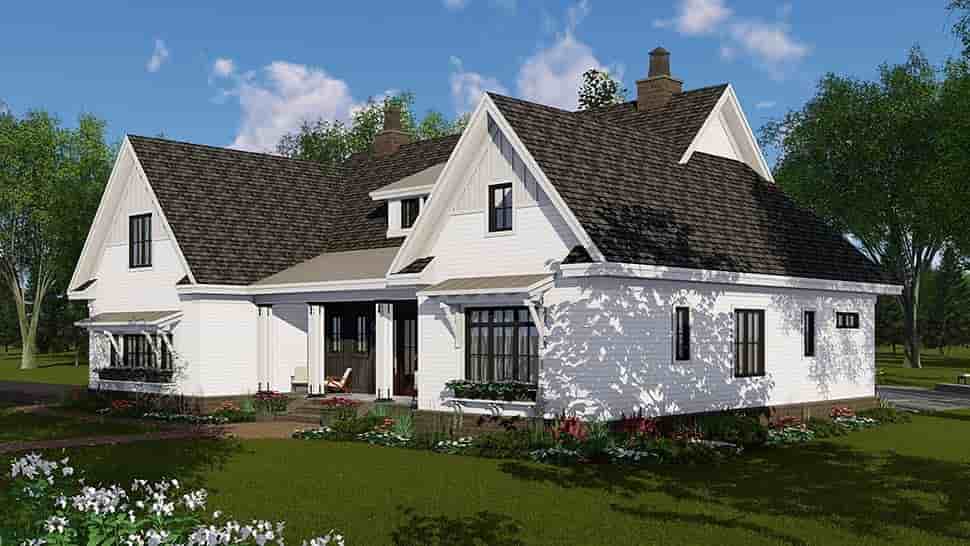 Country, Craftsman, Farmhouse House Plan 42697 with 4 Beds, 4 Baths, 2 Car Garage Picture 1