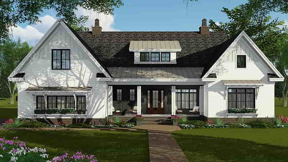 Country, Craftsman, Farmhouse House Plan 42697 with 4 Beds, 4 Baths, 2 Car Garage Picture 4