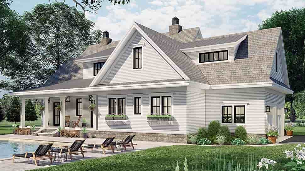 Country House Plan 42699 with 4 Beds, 4 Baths, 2 Car Garage Picture 3