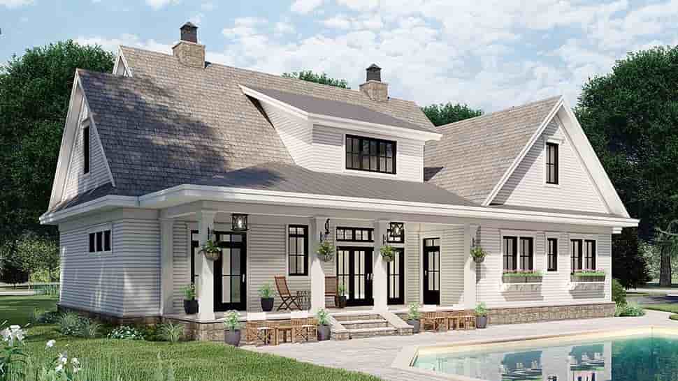 Country House Plan 42699 with 4 Beds, 4 Baths, 2 Car Garage Picture 4