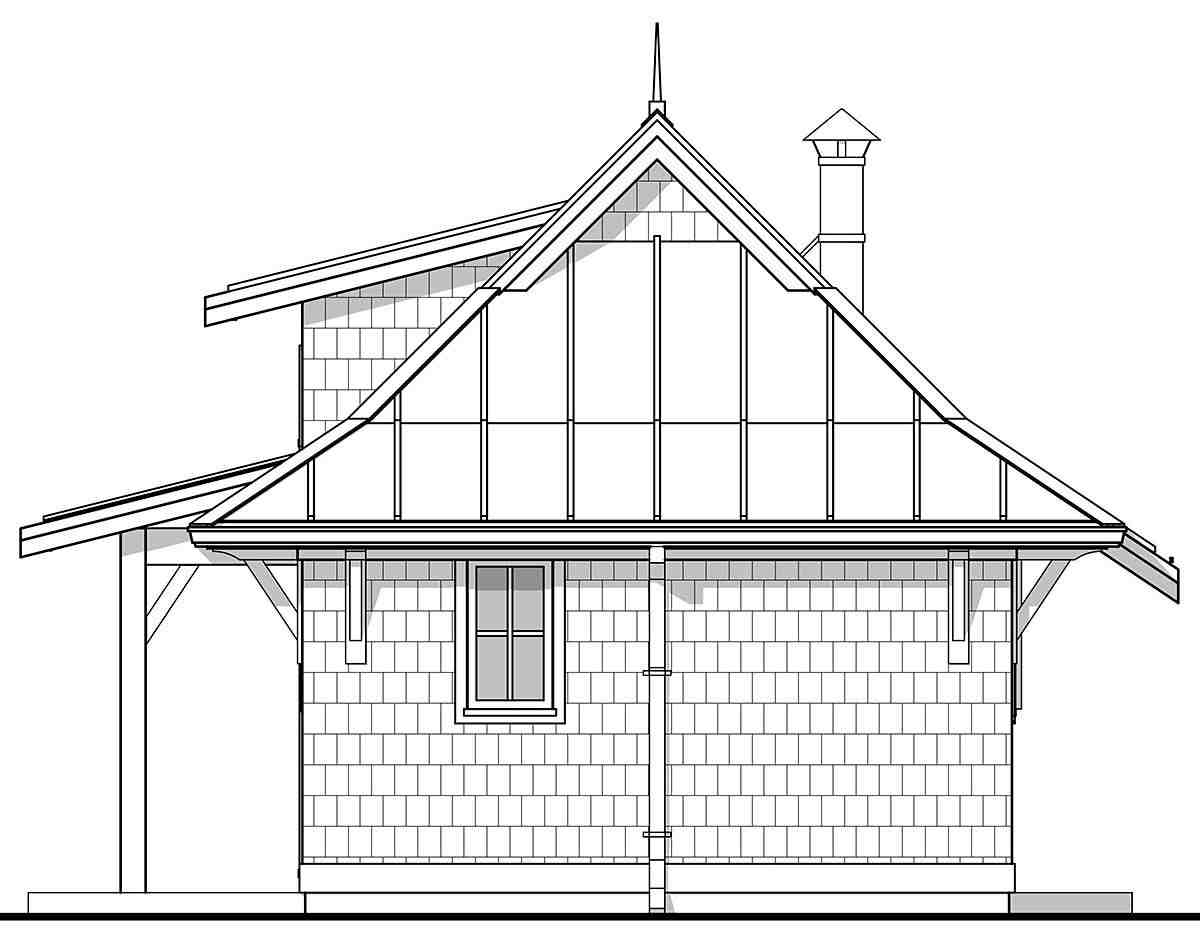 Cottage, Craftsman, European, Traditional House Plan 42900 with 1 Beds, 1 Baths Picture 1