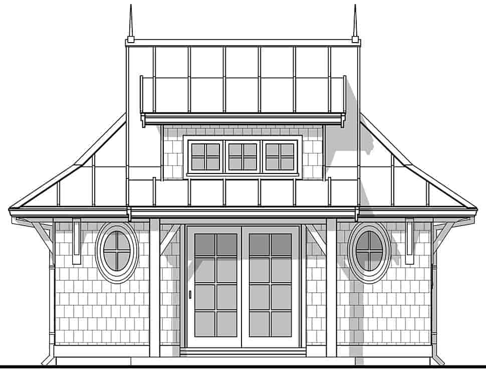 Cottage, Craftsman, European, Traditional House Plan 42900 with 1 Beds, 1 Baths Picture 3