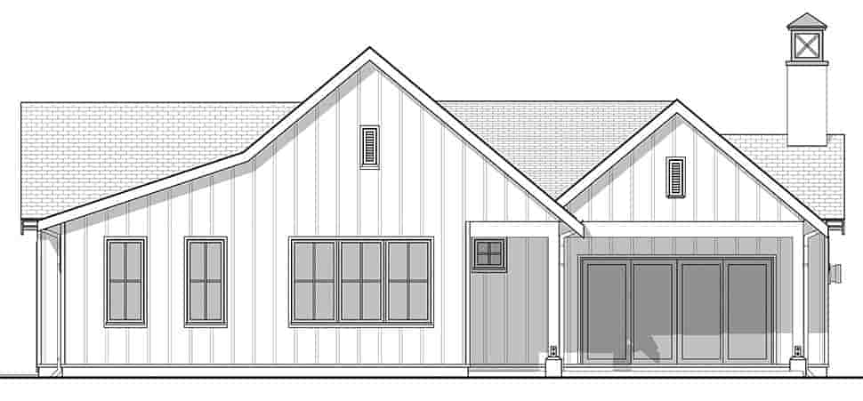Country, Farmhouse, Ranch House Plan 42903 with 2 Beds, 2 Baths, 2 Car Garage Picture 4