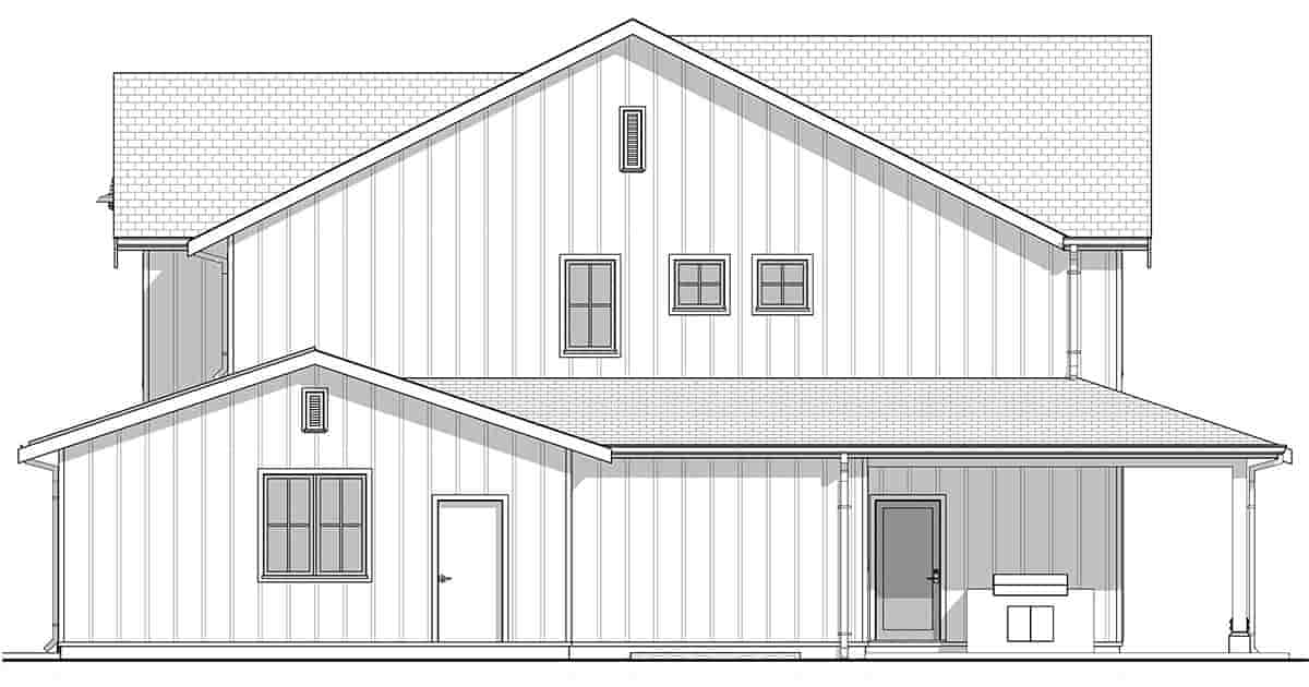 Country, Farmhouse House Plan 42904 with 4 Beds, 3 Baths, 2 Car Garage Picture 1