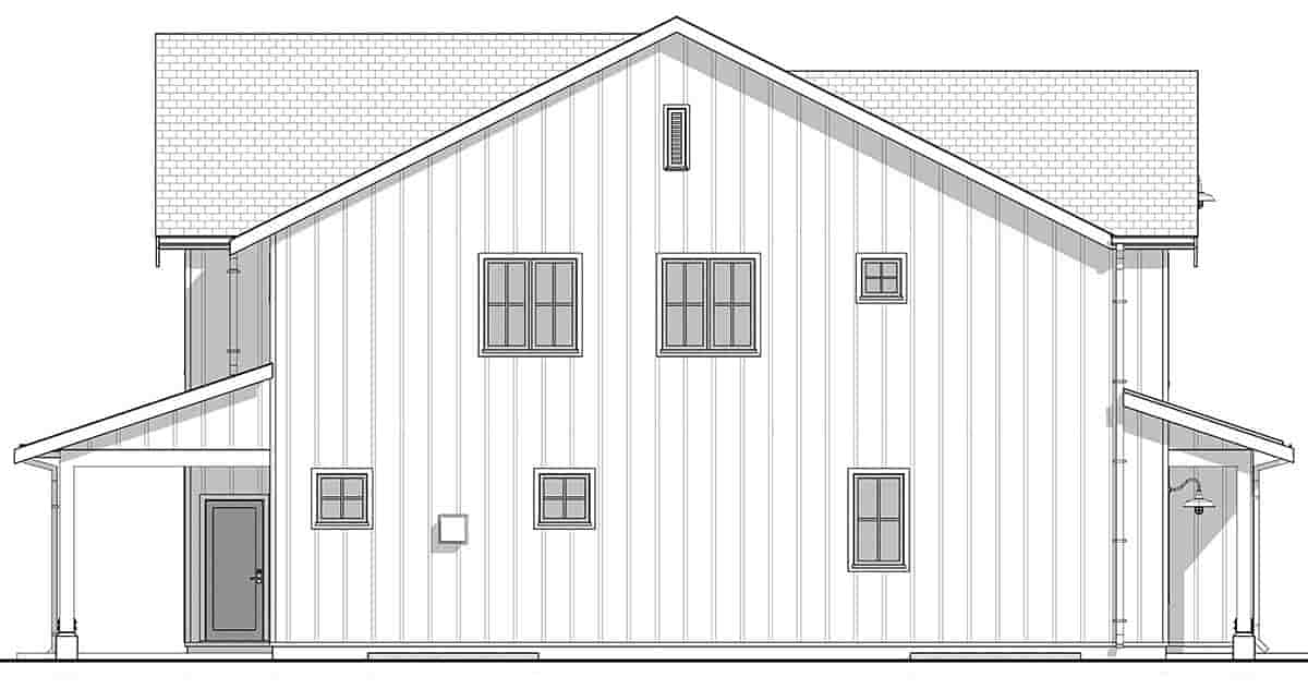 Country, Farmhouse House Plan 42904 with 4 Beds, 3 Baths, 2 Car Garage Picture 2