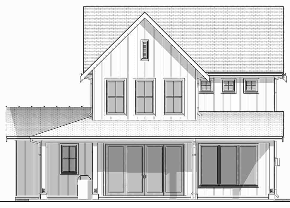 Country, Farmhouse House Plan 42904 with 4 Beds, 3 Baths, 2 Car Garage Picture 4