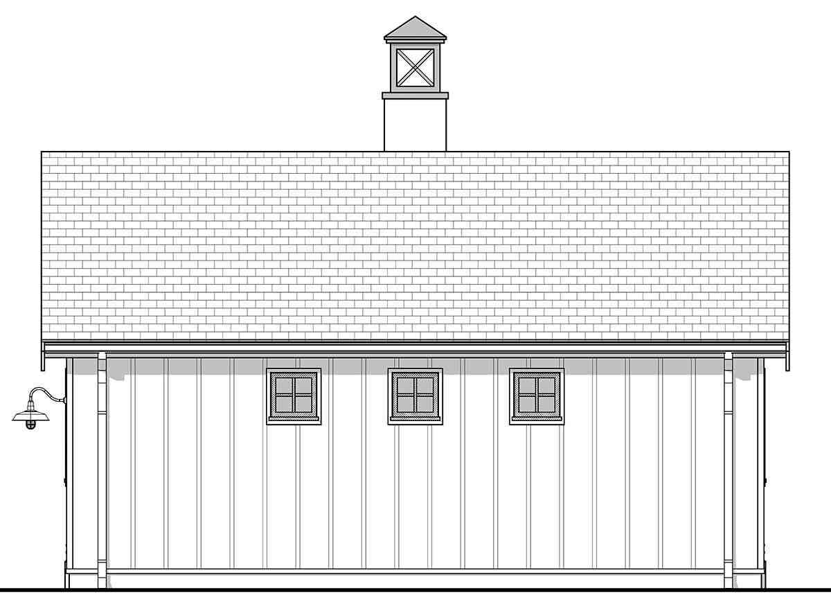 Country, Farmhouse, Traditional House Plan 42919 with 1 Beds, 1 Baths Picture 1