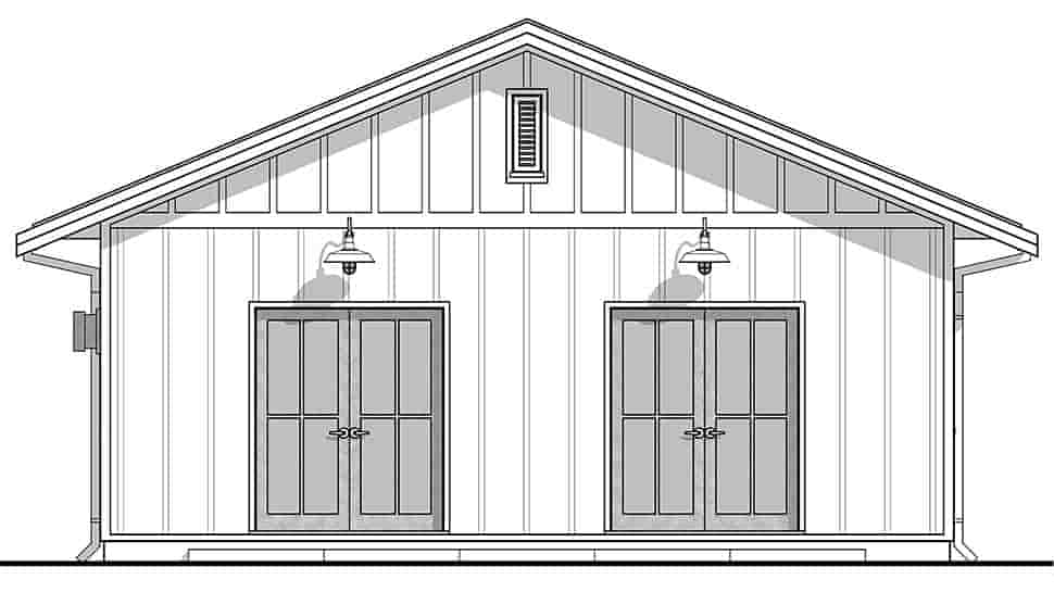 Cottage, Country, Farmhouse House Plan 42922 with 2 Beds, 2 Baths Picture 3