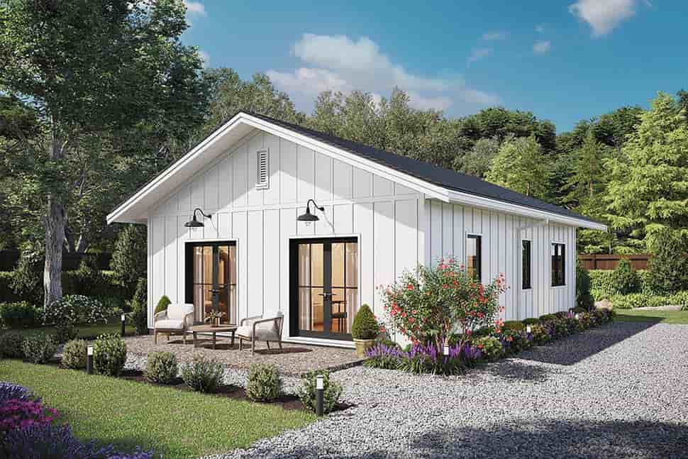 Cottage, Country, Farmhouse House Plan 42922 with 2 Beds, 2 Baths Picture 4