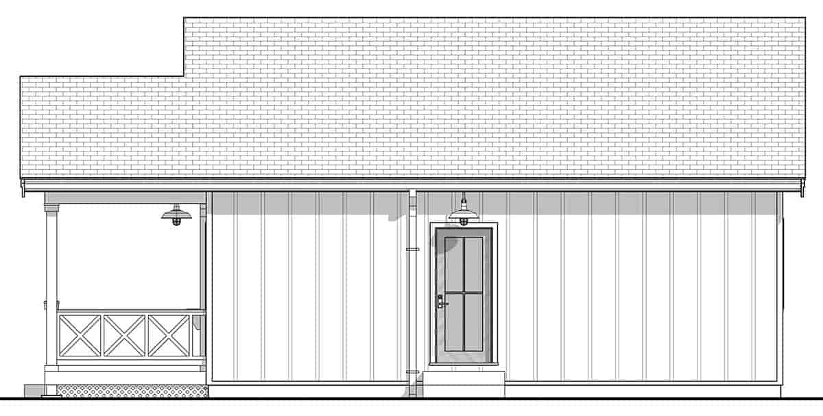 Bungalow, Farmhouse House Plan 42924 with 2 Beds, 1 Baths Picture 1