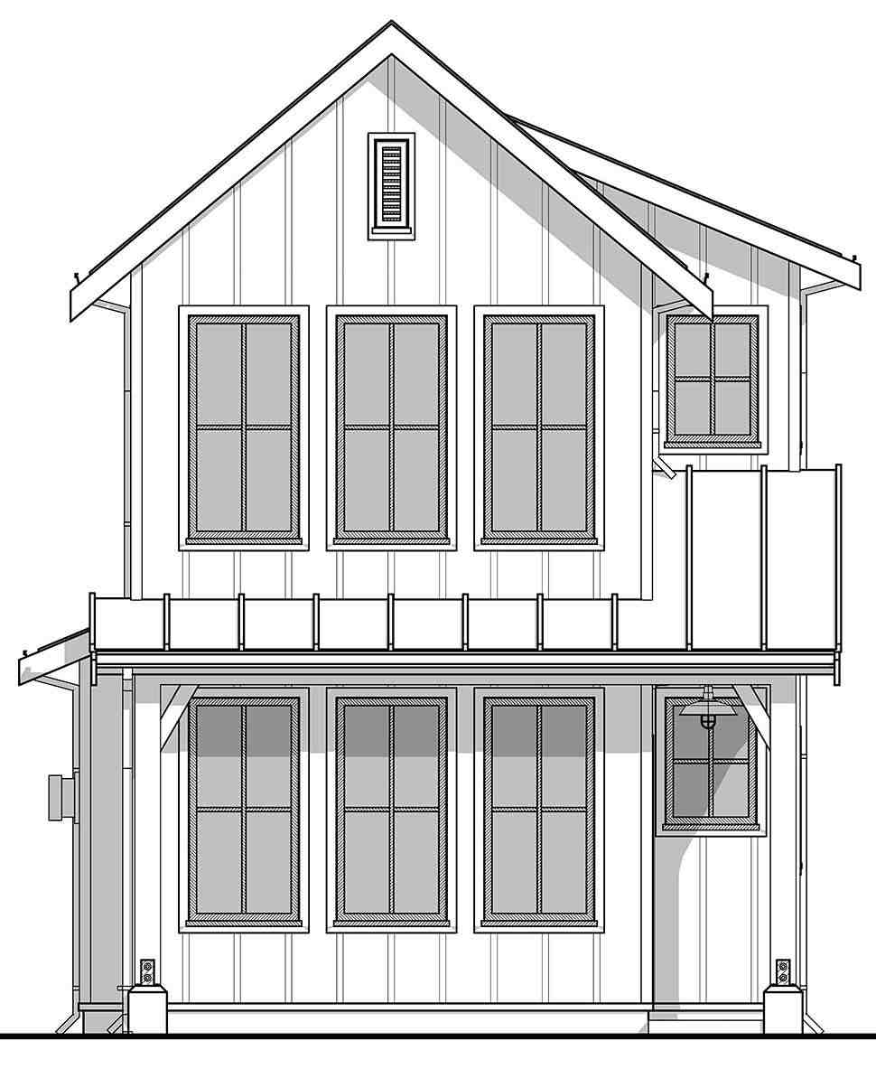 Farmhouse House Plan 42927 with 2 Beds, 2 Baths Picture 3