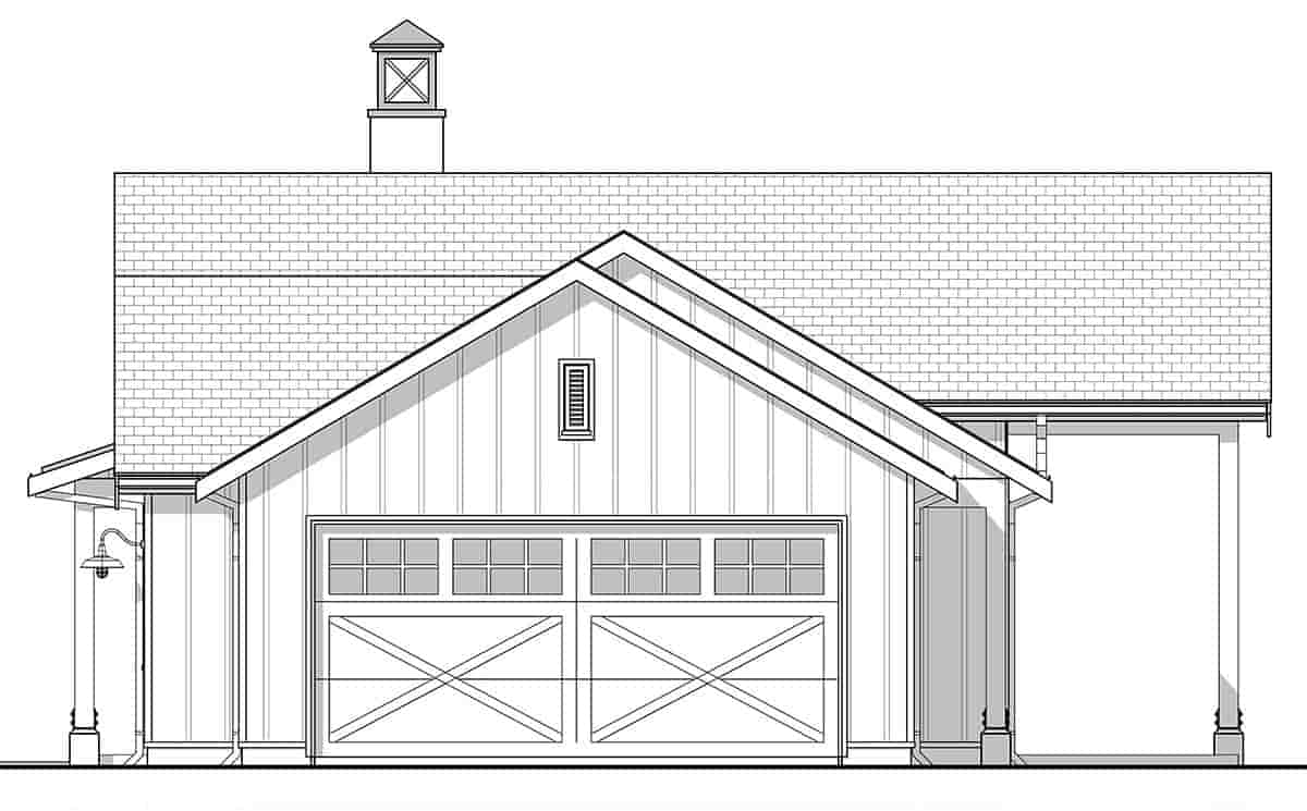 Country, Farmhouse, Ranch, Traditional House Plan 42945 with 2 Beds, 2 Baths, 2 Car Garage Picture 1