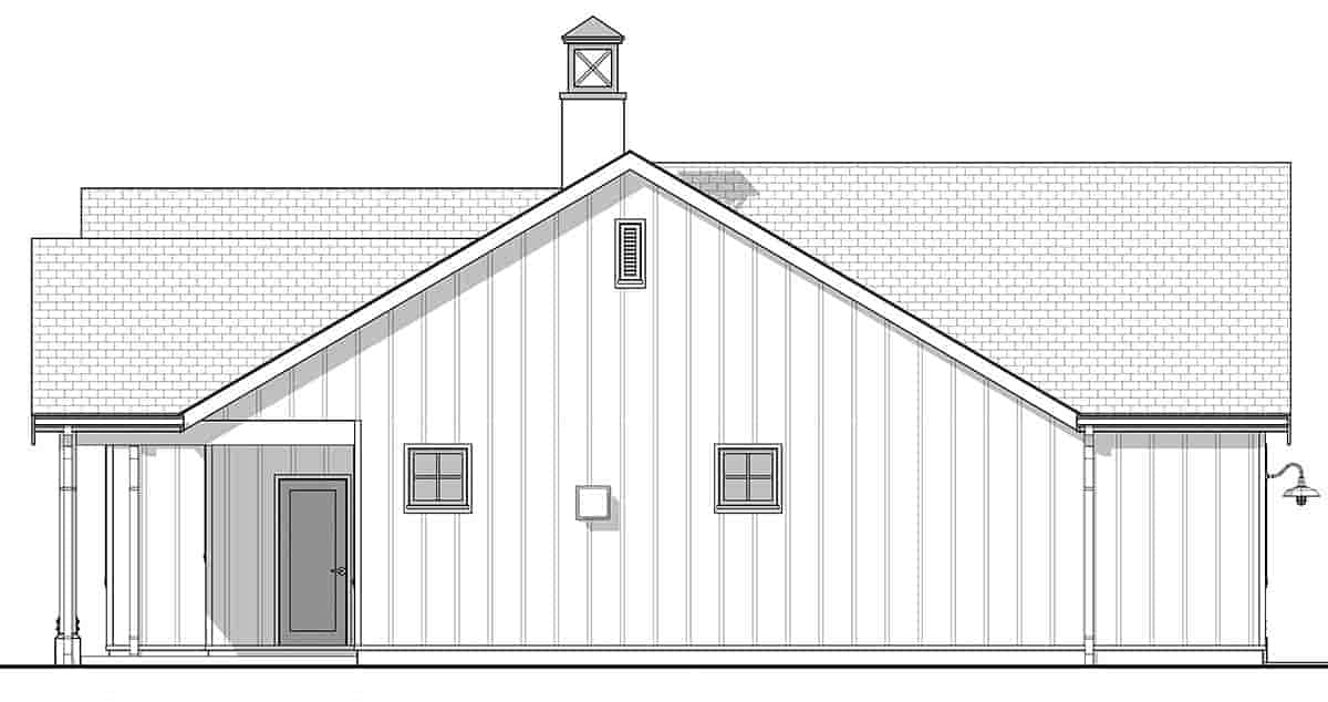 Cottage, Country, Craftsman, Farmhouse, Ranch, Traditional House Plan 42946 with 2 Beds, 2 Baths, 2 Car Garage Picture 2