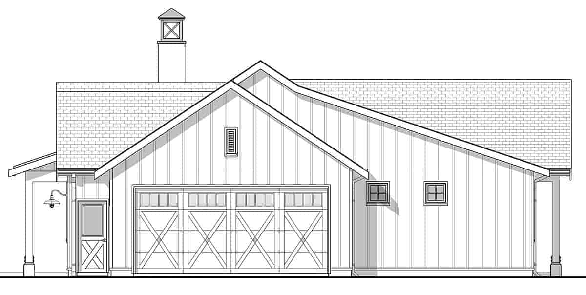 Country, Farmhouse, Traditional House Plan 42950 with 3 Beds, 3 Baths, 2 Car Garage Picture 1