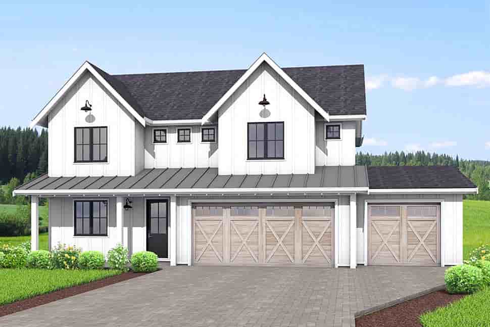Cottage, Country, Farmhouse, Traditional House Plan 42955 with 6 Beds, 3 Baths, 2 Car Garage Picture 6